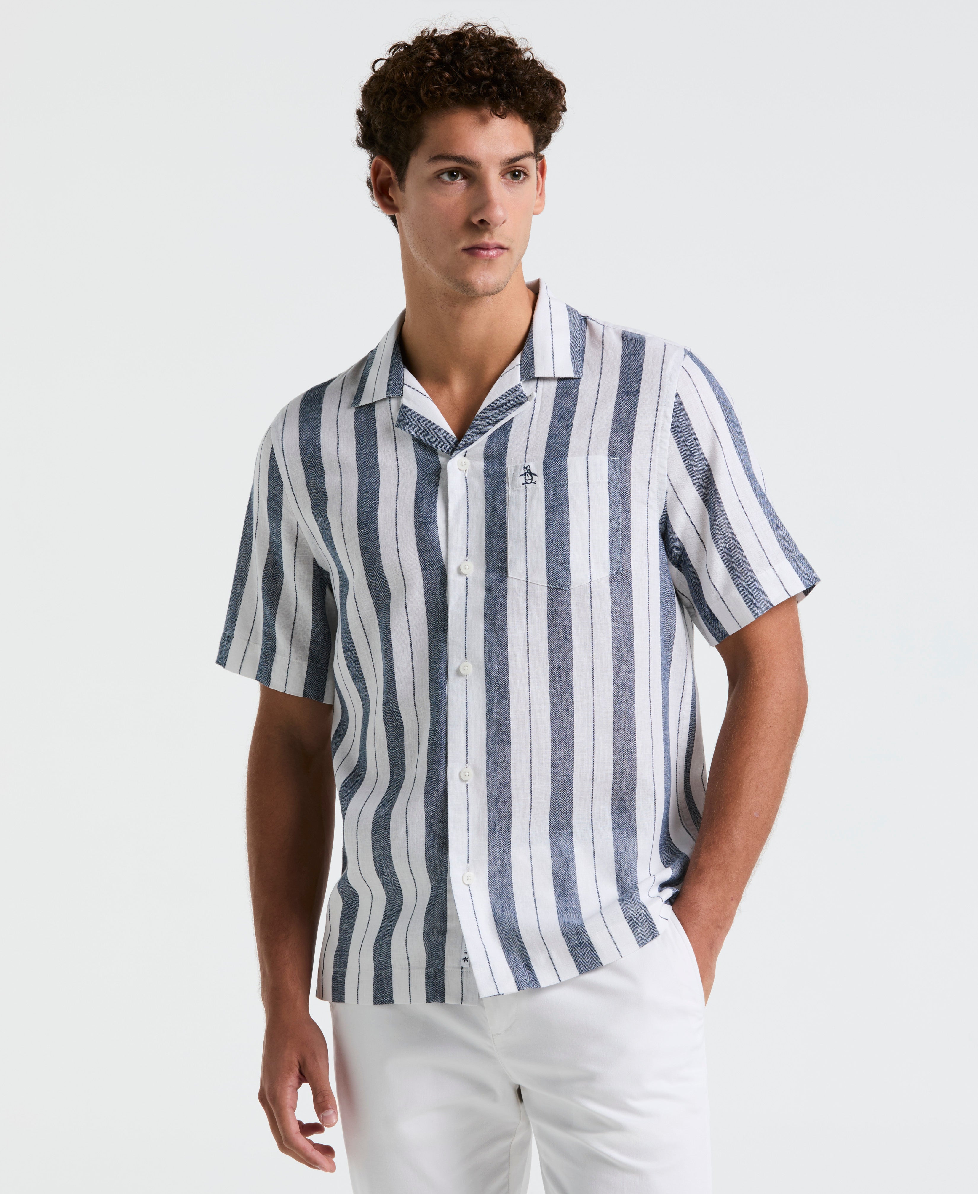 Vertical Stripe Pocket Shirt – Original Penguin US