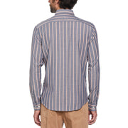 Vertical Stripe Printed Shirt (Dress Blues) 