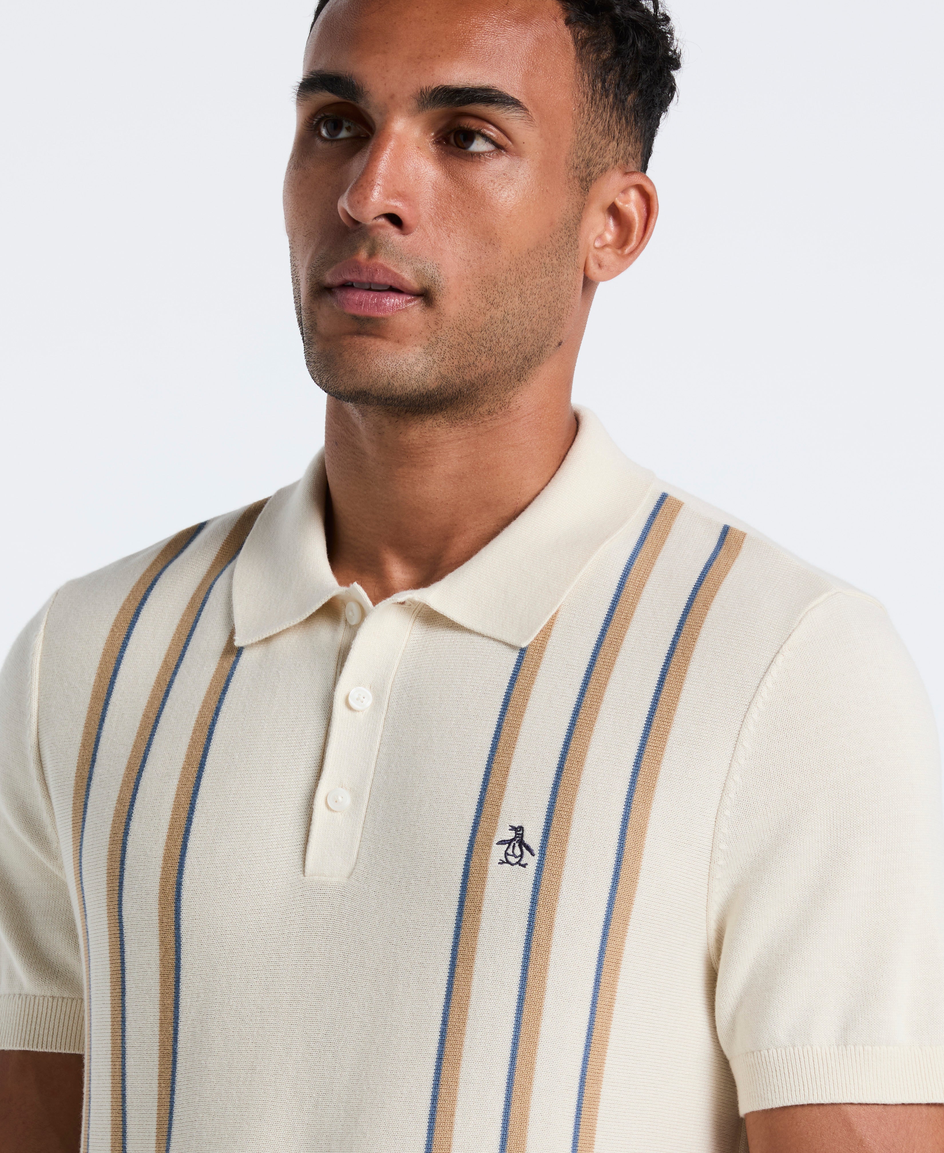 Vertical Stripe Sweater Polo – Original Penguin US