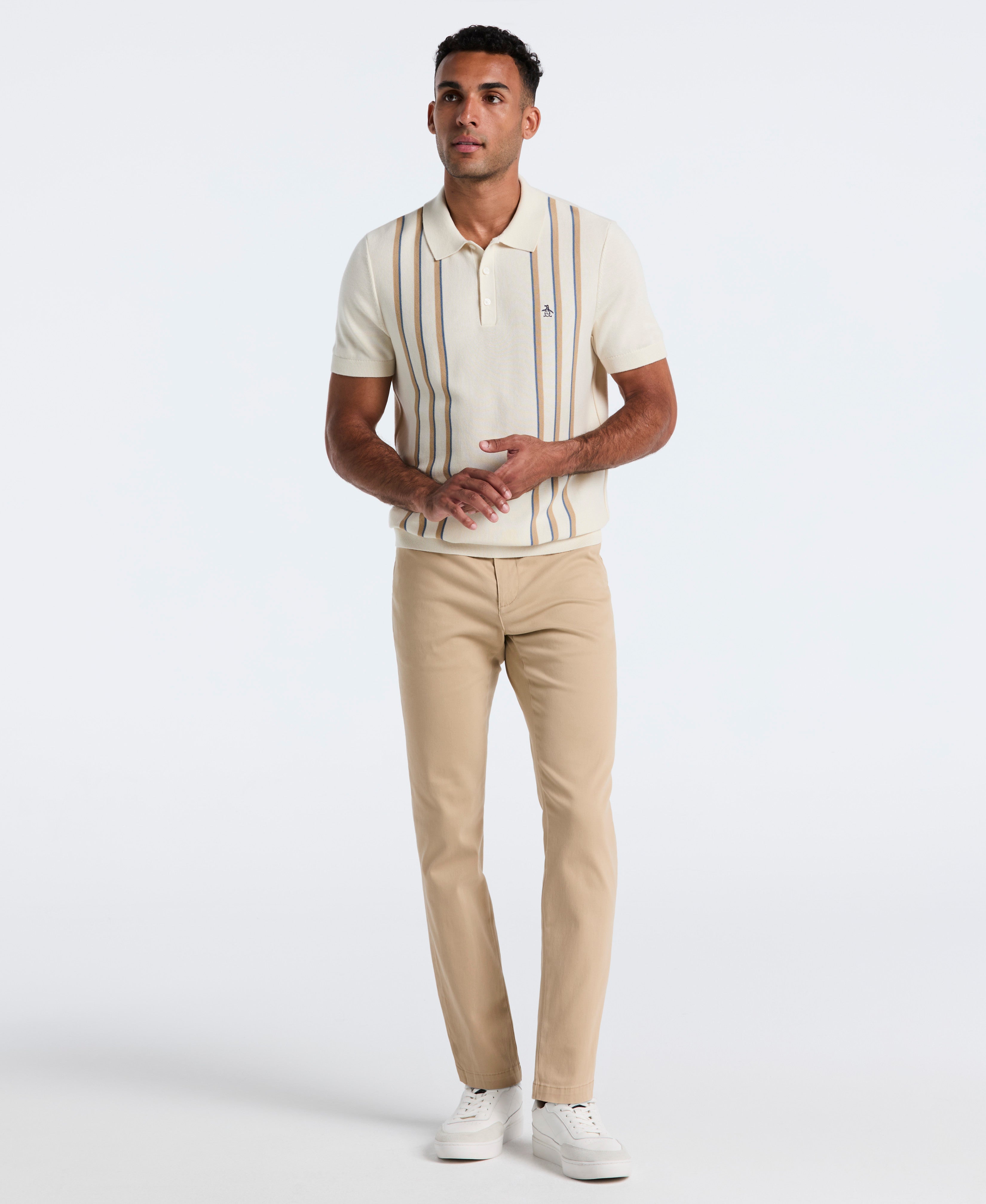 Vertical Stripe Sweater Polo – Original Penguin US