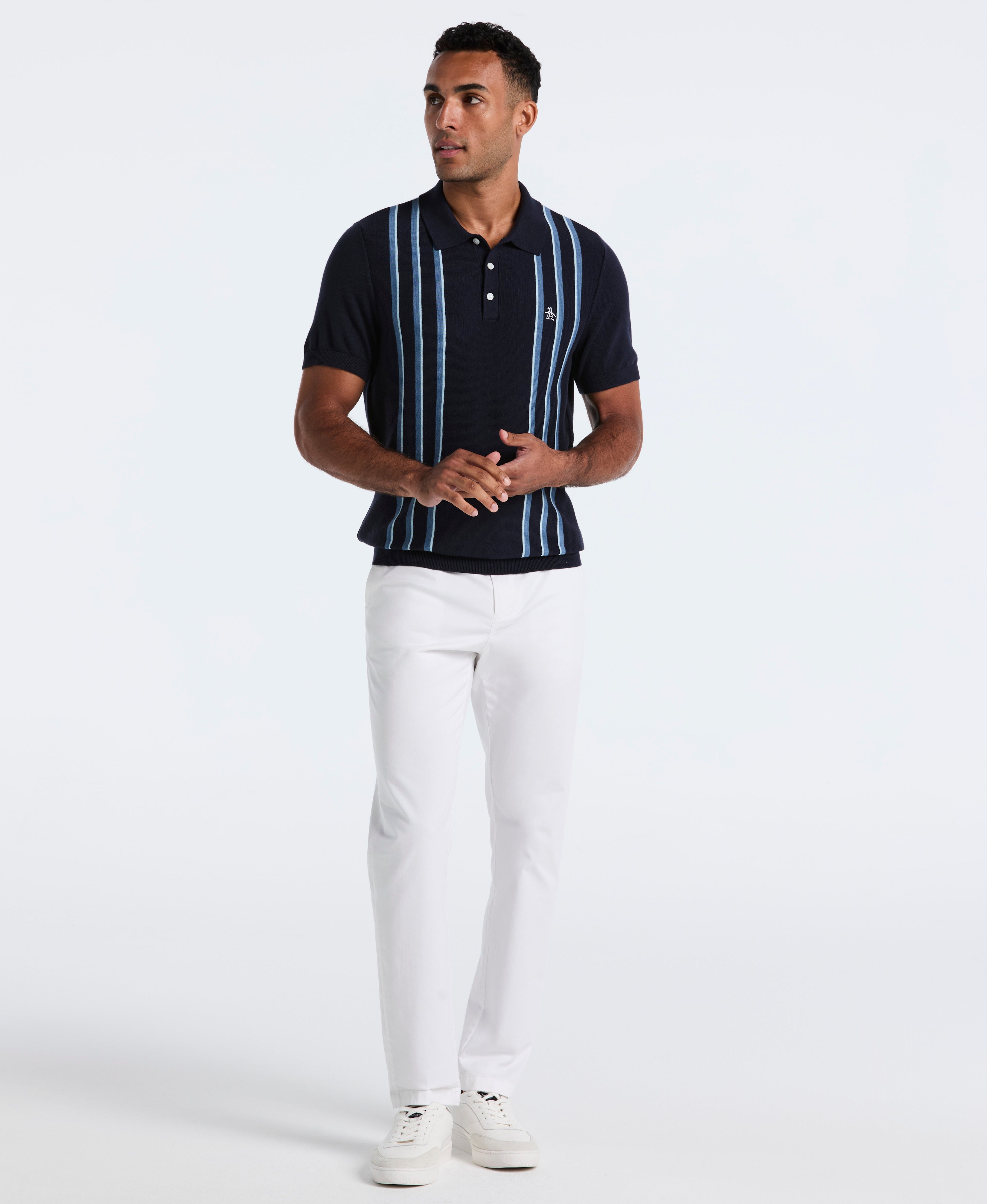 Vertical Stripe Sweater Polo – Original Penguin US