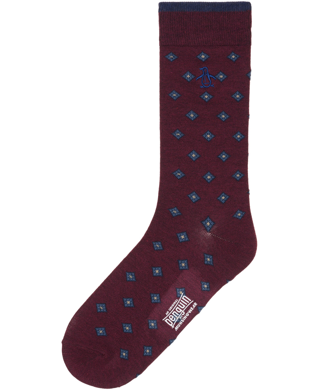 Vintage Melford Dress Sock (Burgundy) 