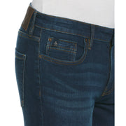 Vintage Wash Slim Fit Stretch Denim Trousers (Medium Vintage) 