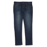 Vintage Wash Slim Fit Stretch Denim Trousers (Medium Vintage) 