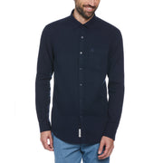 Waffle Weave Shirt (Dark Sapphire) 