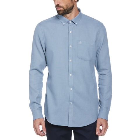 Waffle Weave Shirt (Faded Denim) 