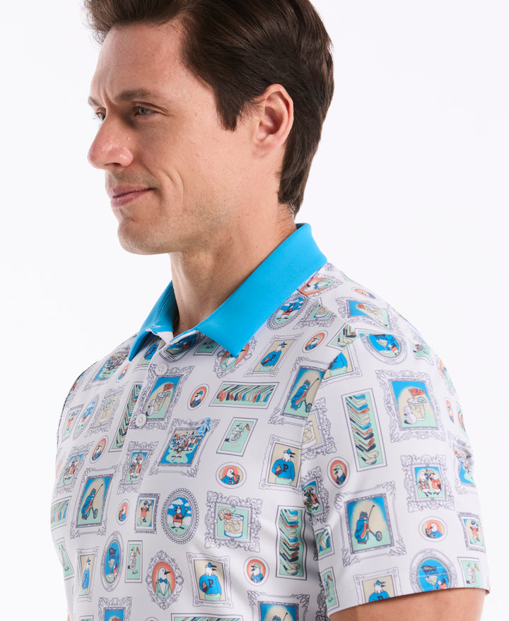 Wall Of Fame Golf Polo  (Bright White) 