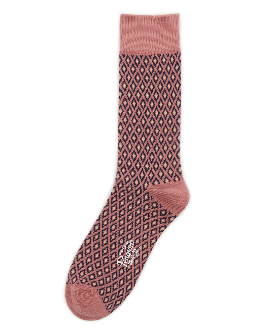 Warren Dot Dress Sock  (Tea Rose) 