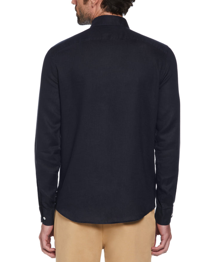 Washed Linen Shirt (Dark Sapphire) 