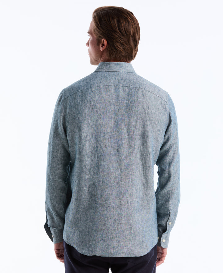 Washed Linen Shirt (Reflecting Pond) 