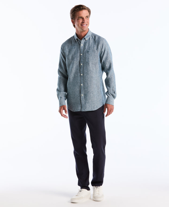 Washed Linen Shirt (Reflecting Pond) 