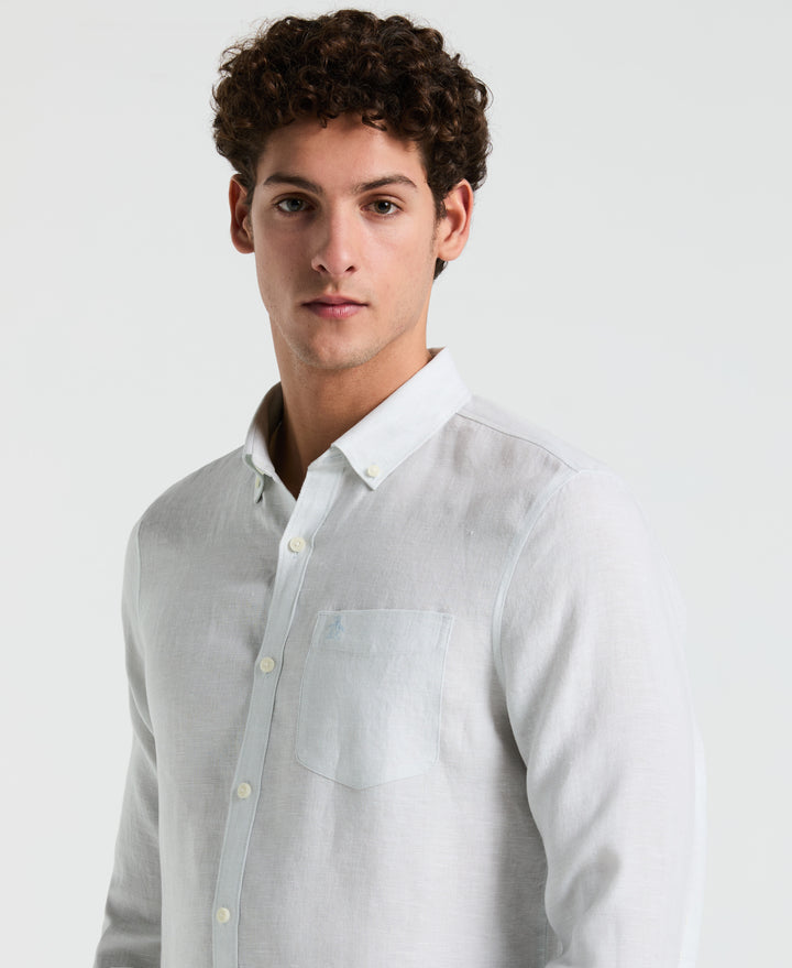 Washed Linen Shirt (Ballad Blue) 