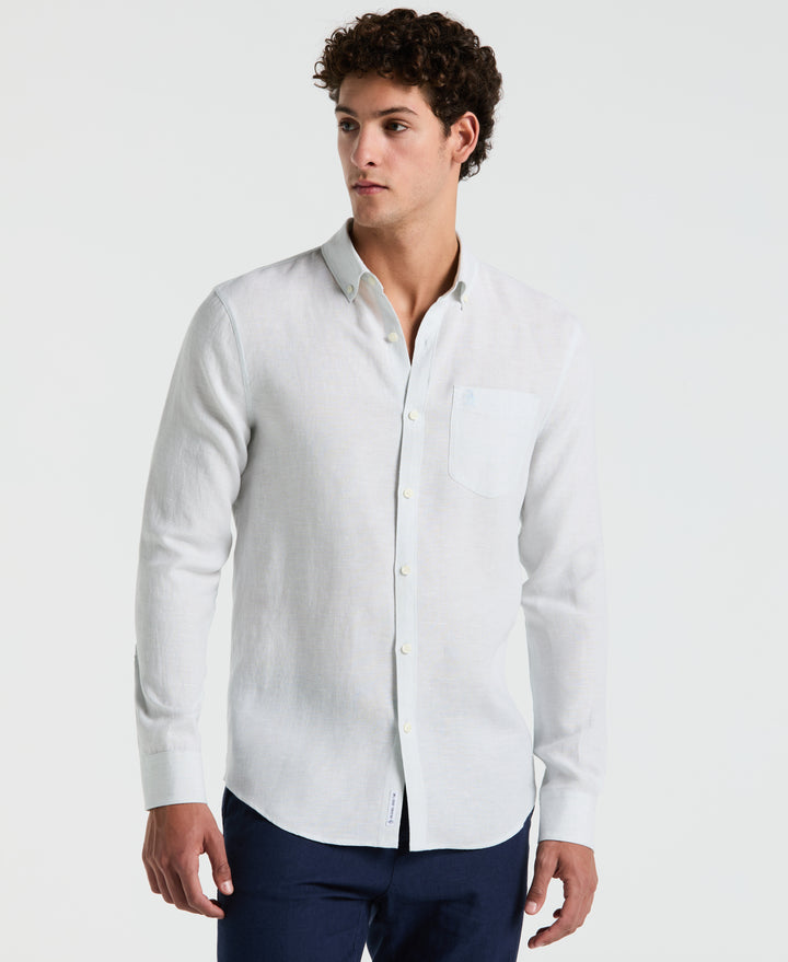 Washed Linen Shirt (Ballad Blue) 