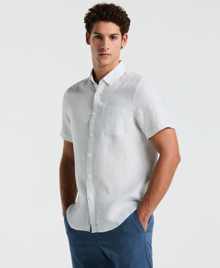 Washed Linen Shirt (Ballad Blue) 