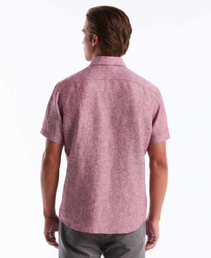 Washed Linen Shirt (Cabernet) 