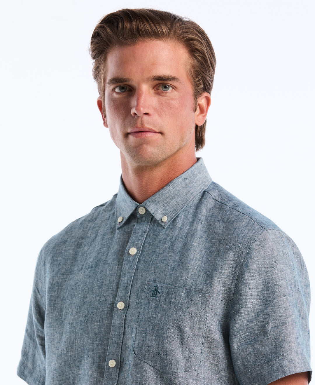 Washed Linen Shirt (Reflecting Pond) 