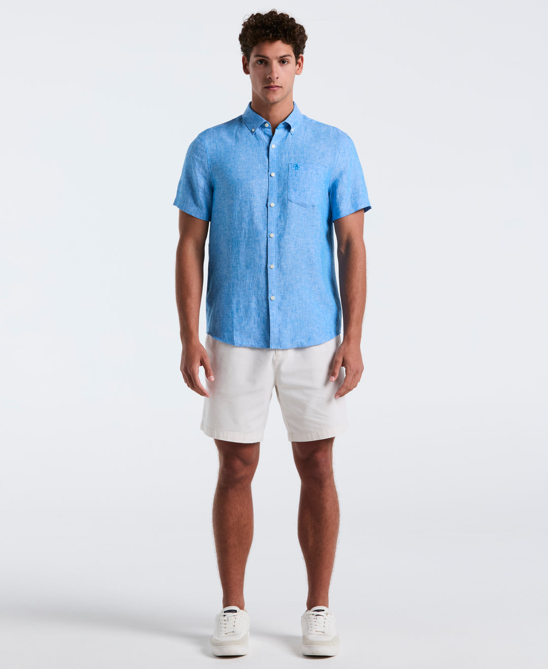 Washed Linen Shirt (Indigo Bunting) 