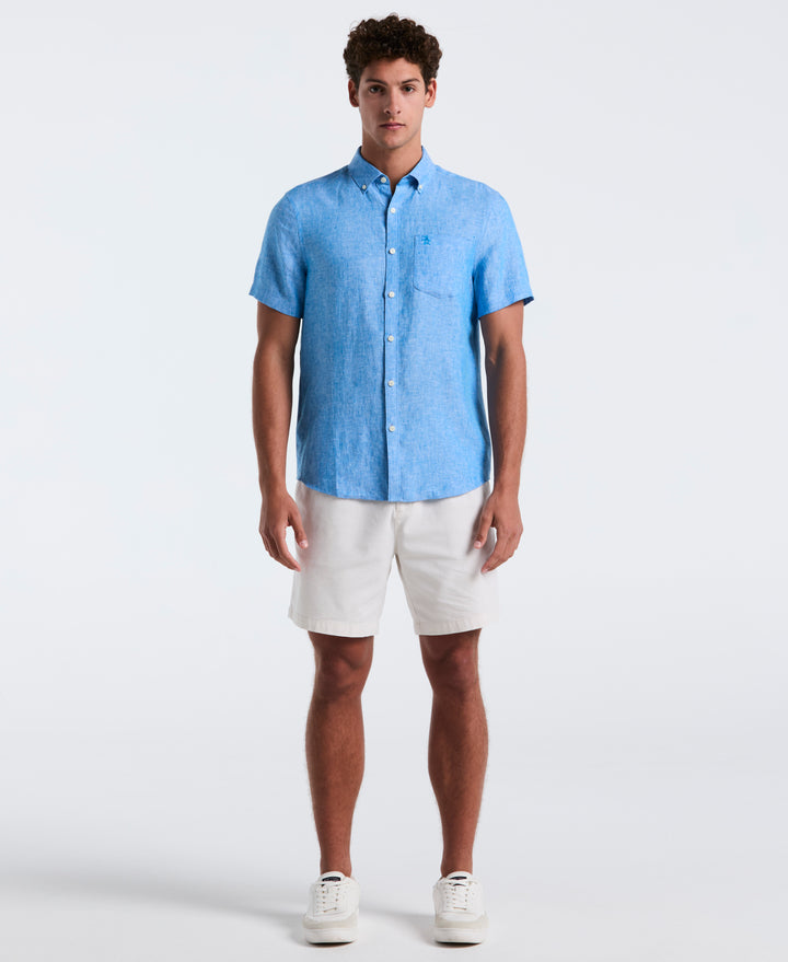 Washed Linen Shirt (Indigo Bunting) 