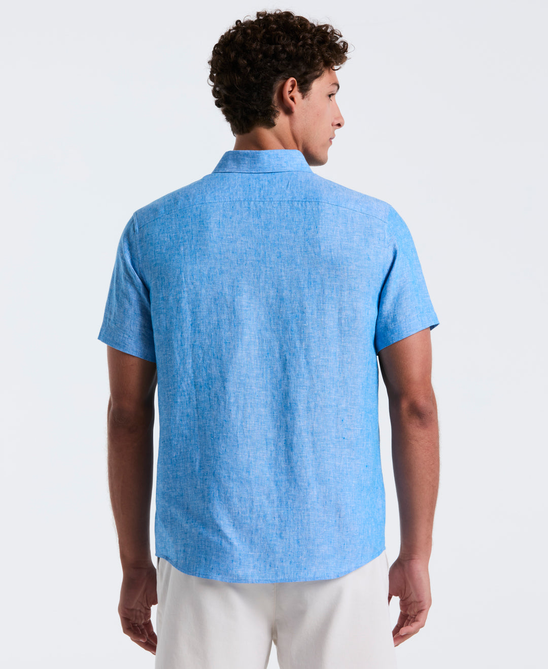 Washed Linen Shirt (Indigo Bunting) 