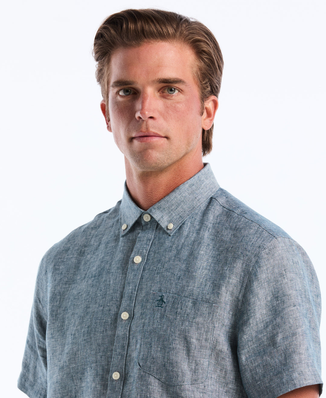 Washed Linen Shirt (Reflecting Pond) 