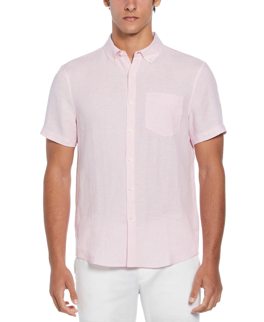 Washed Linen Shirt (Parfait Pink) 