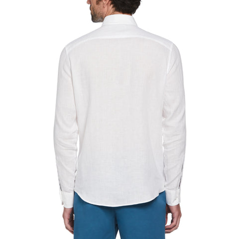 Washed Linen Shirt (Bright White) 