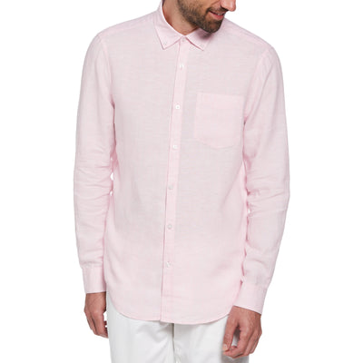 Washed Linen Shirt (Parfait Pink) 