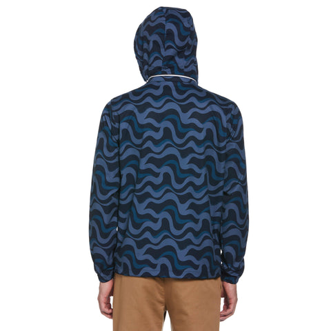 Wavy Print Ripstop Jacket (Dark Sapphire) 