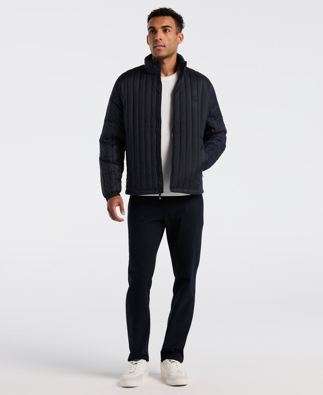 Recycled Polyester Quilted Jacket (Dark Sapphire) 