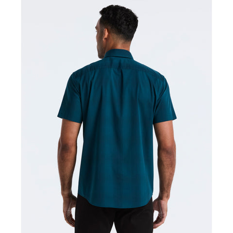 Stretch Tonal Plaid Shirt (Reflecting Pond) 