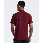 Stretch Tonal Plaid Shirt (Cabernet) 