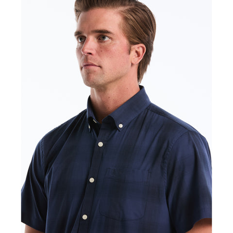 Weave Tonal Plaid Shirt-Shirts-Original Penguin