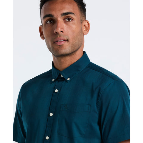 Stretch Tonal Plaid Shirt (Reflecting Pond) 