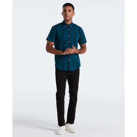 Stretch Tonal Plaid Shirt (Reflecting Pond) 