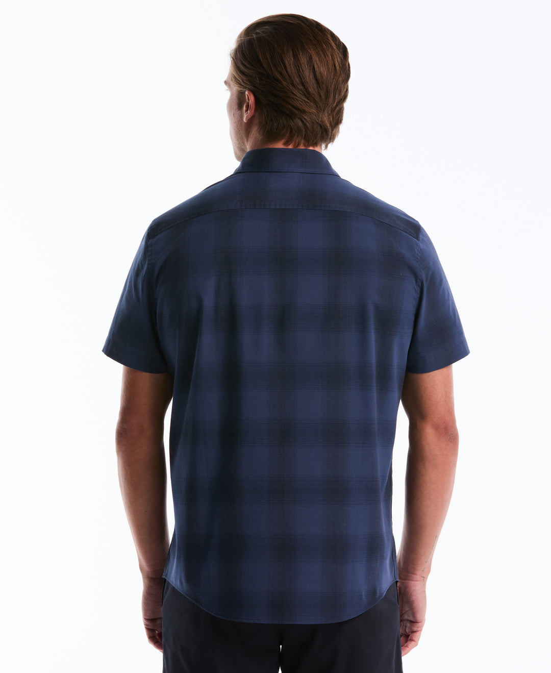 Stretch Tonal Plaid Shirt (Sargasso Sea) 