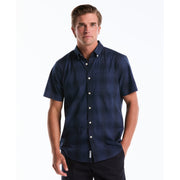 Weave Tonal Plaid Shirt-Shirts-Sargasso Sea-XS-Original Penguin