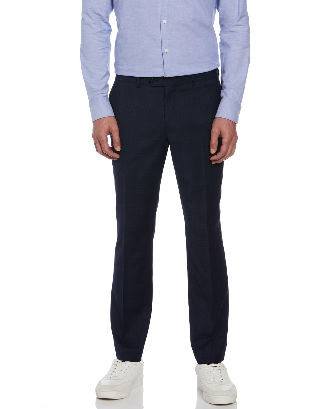 Windowpane Two Piece Suit (Navy) 