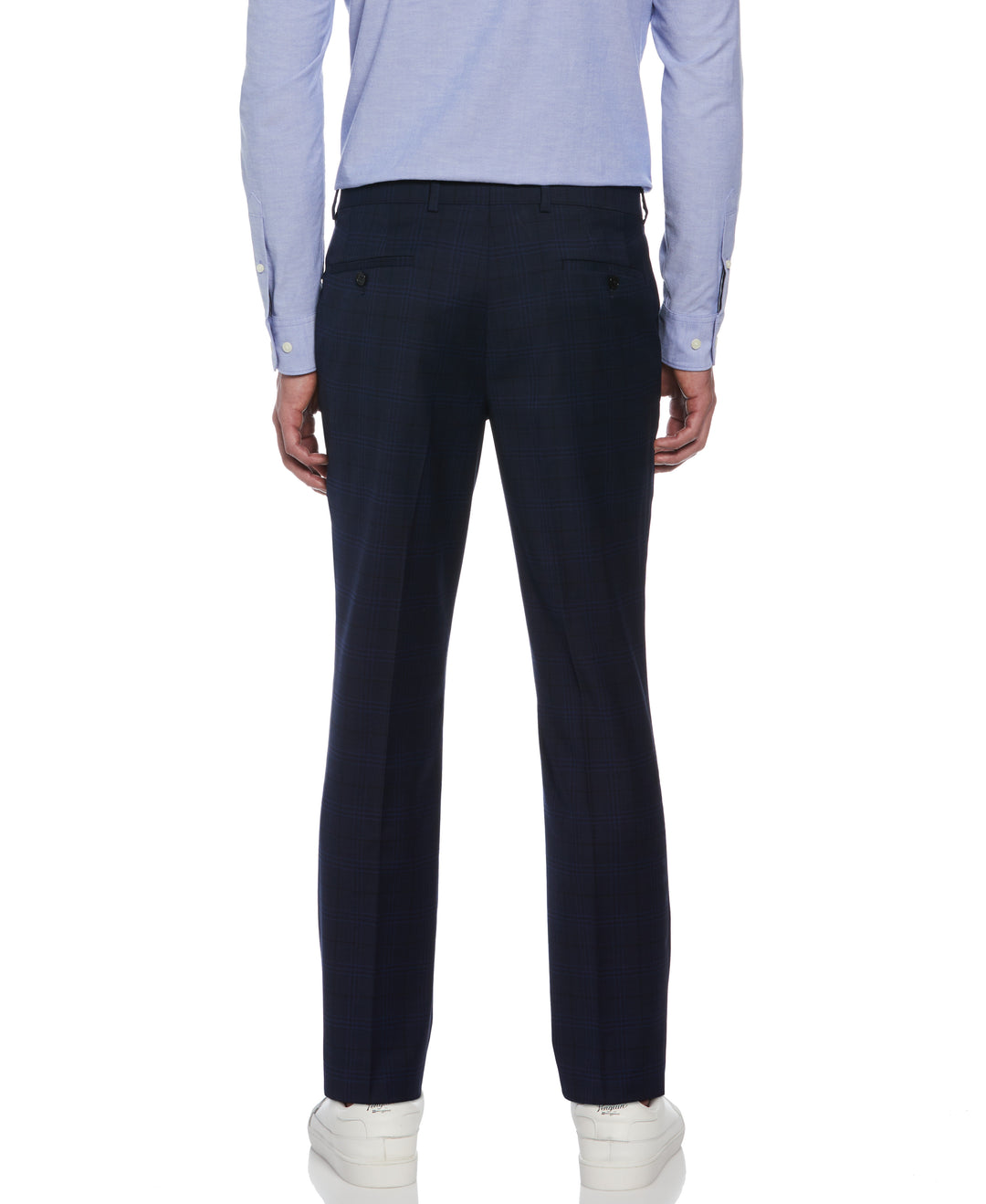 Windowpane Two Piece Suit (Navy) 