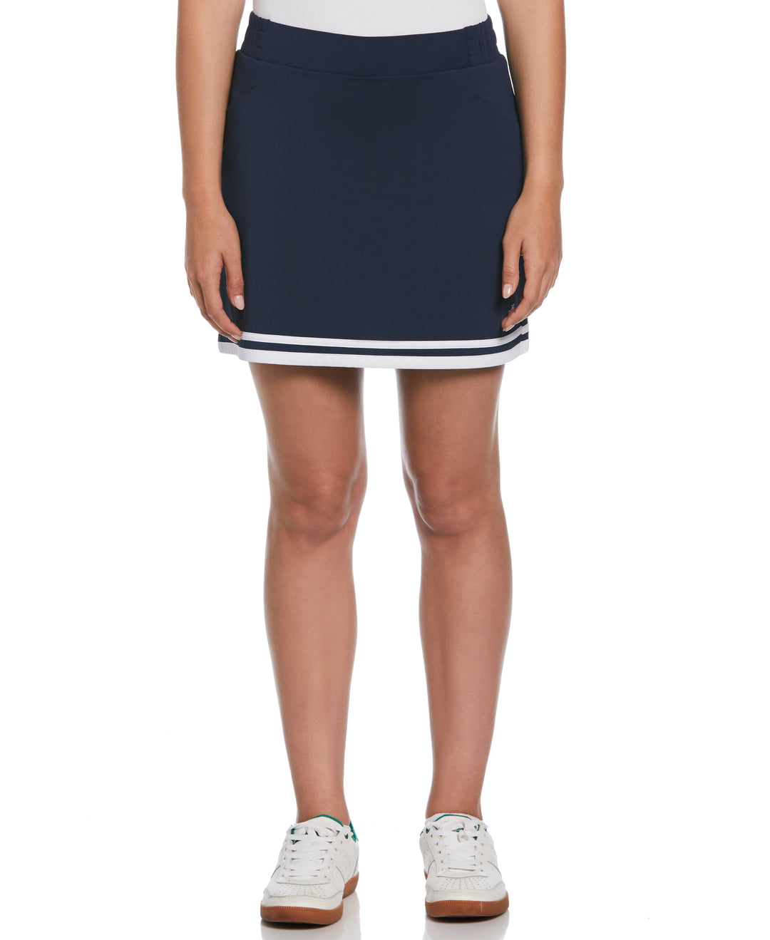 Women's Essential Colour Block 16" Golf Skort (Black Iris) 