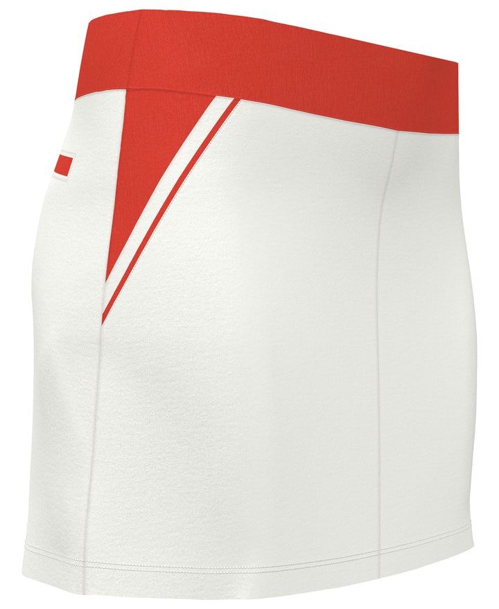 13" Colorblock Tennis Skort (Bright White) 