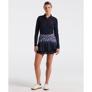 Women's 14" Zen Floral Double Layer Skort-Skorts-Black Iris-XS-Original Penguin