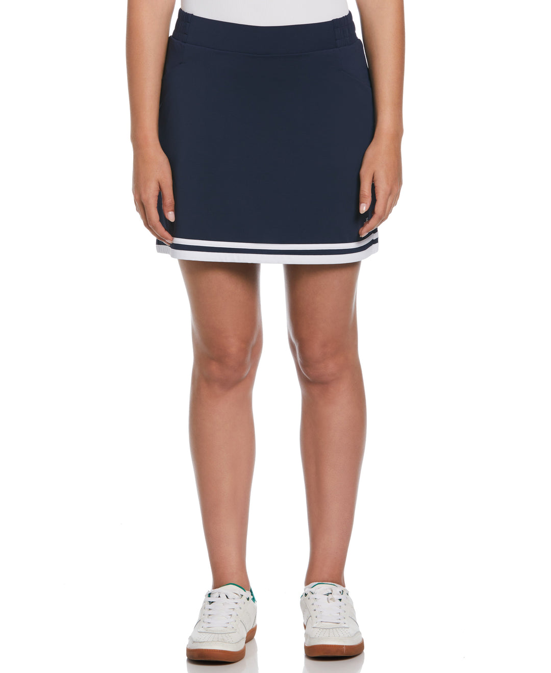 Women's Essential Colour Block 16" Golf Skort (Black Iris) 