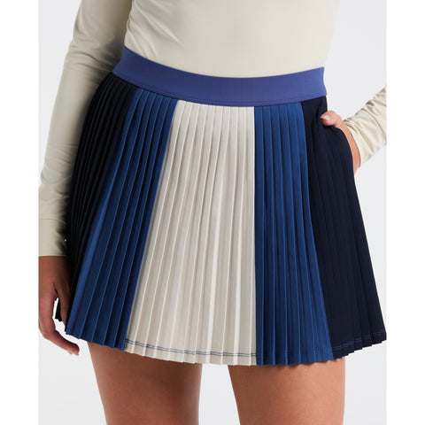 Women's 16" Micro Pleated Colorblock Skort-Skorts-Original Penguin