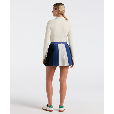 Women's 16" Micro Pleated Colorblock Skort-Skorts-Original Penguin