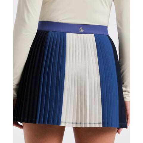 Women's 16" Micro Pleated Colorblock Skort-Skorts-Original Penguin