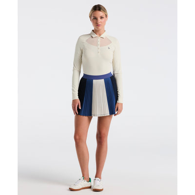 Women's 16" Micro Pleated Colorblock Skort-Skorts-True Navy-XS-Original Penguin