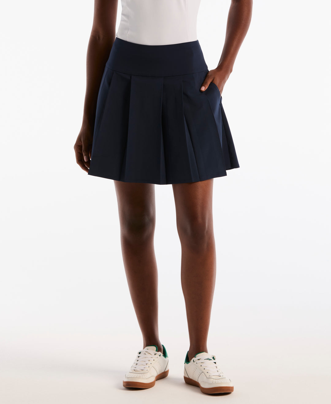 Pleated 17" Skort (Black Iris) 