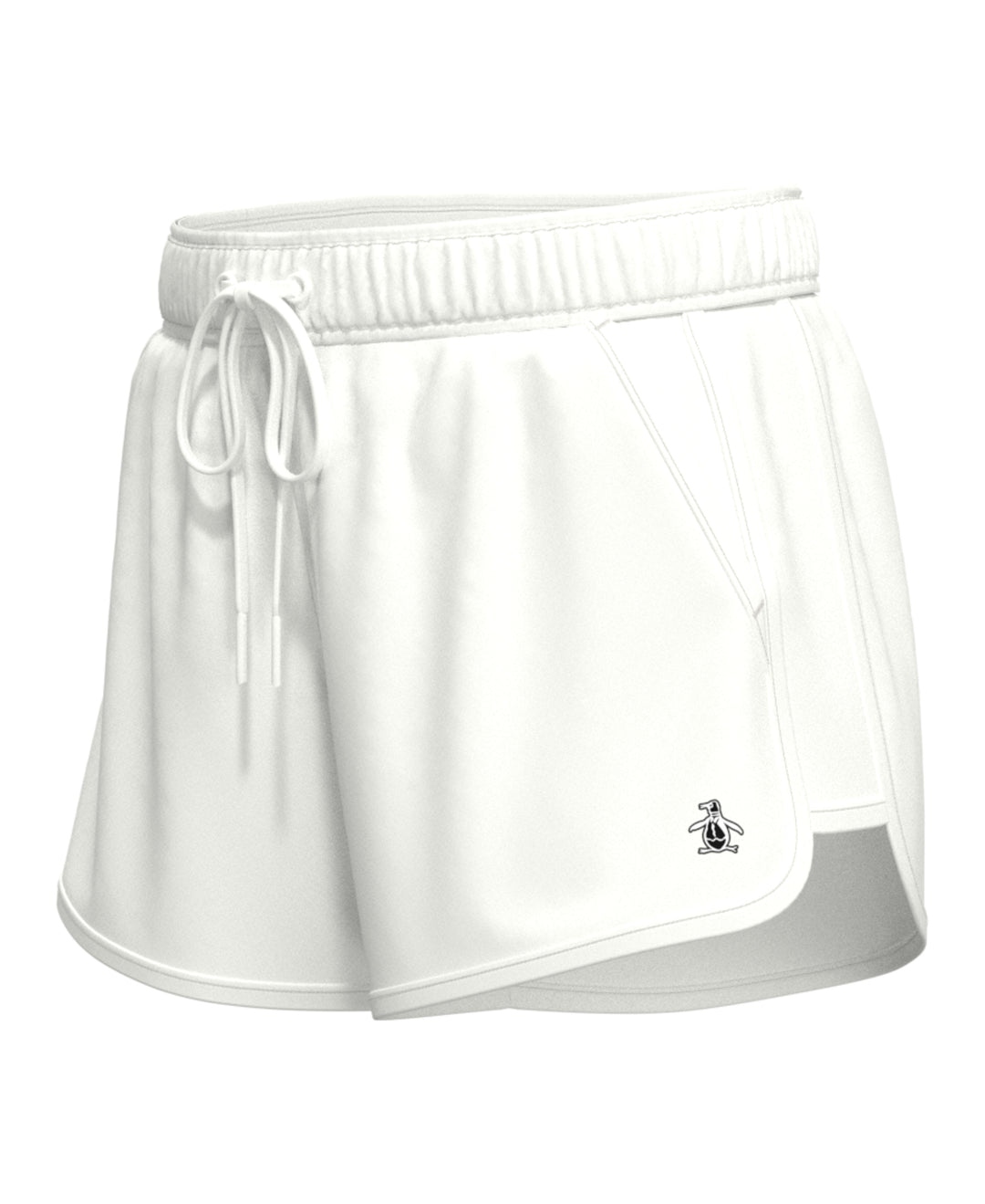 Womens Essential Solid Tennis Short (Bright White) 