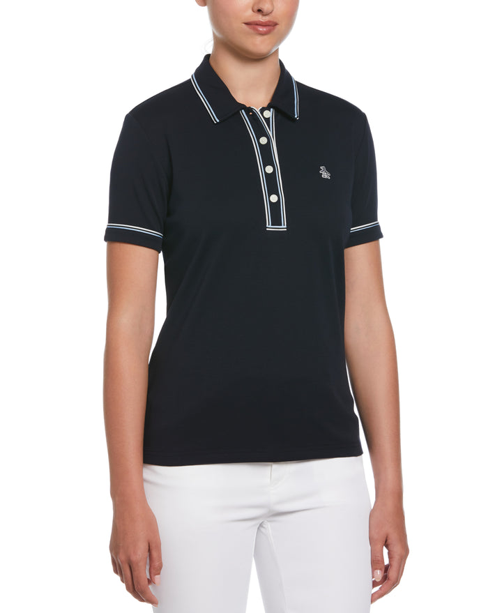 Organic Cotton Veronica Polo (Dark Sapphire) 