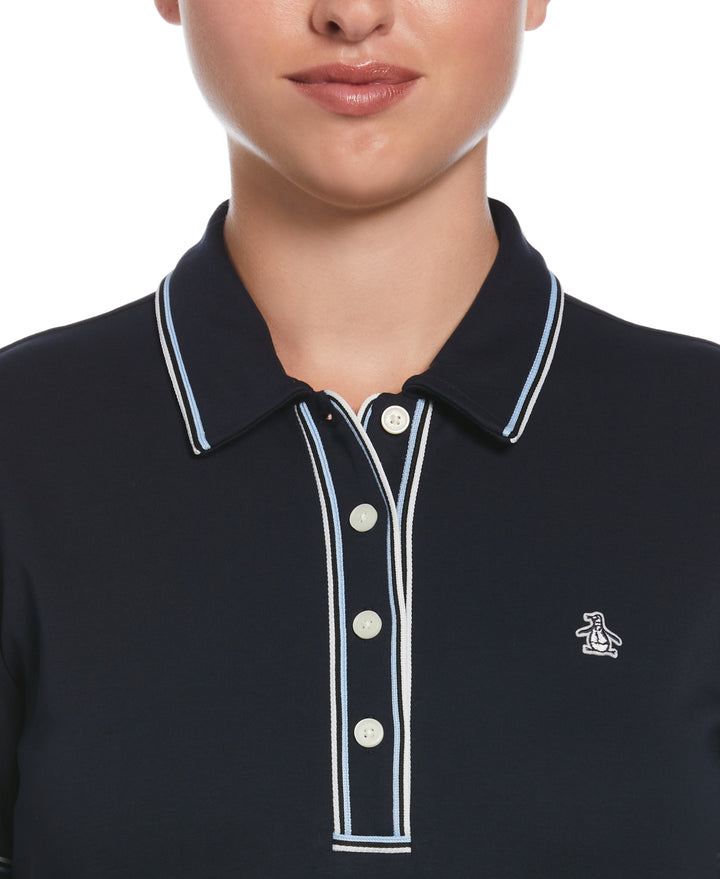 Organic Cotton Veronica Polo (Dark Sapphire) 